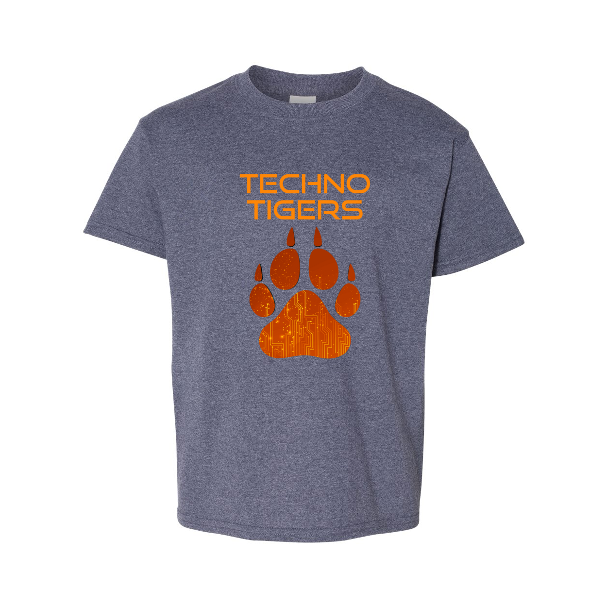 Orange on dark Techno Tiger