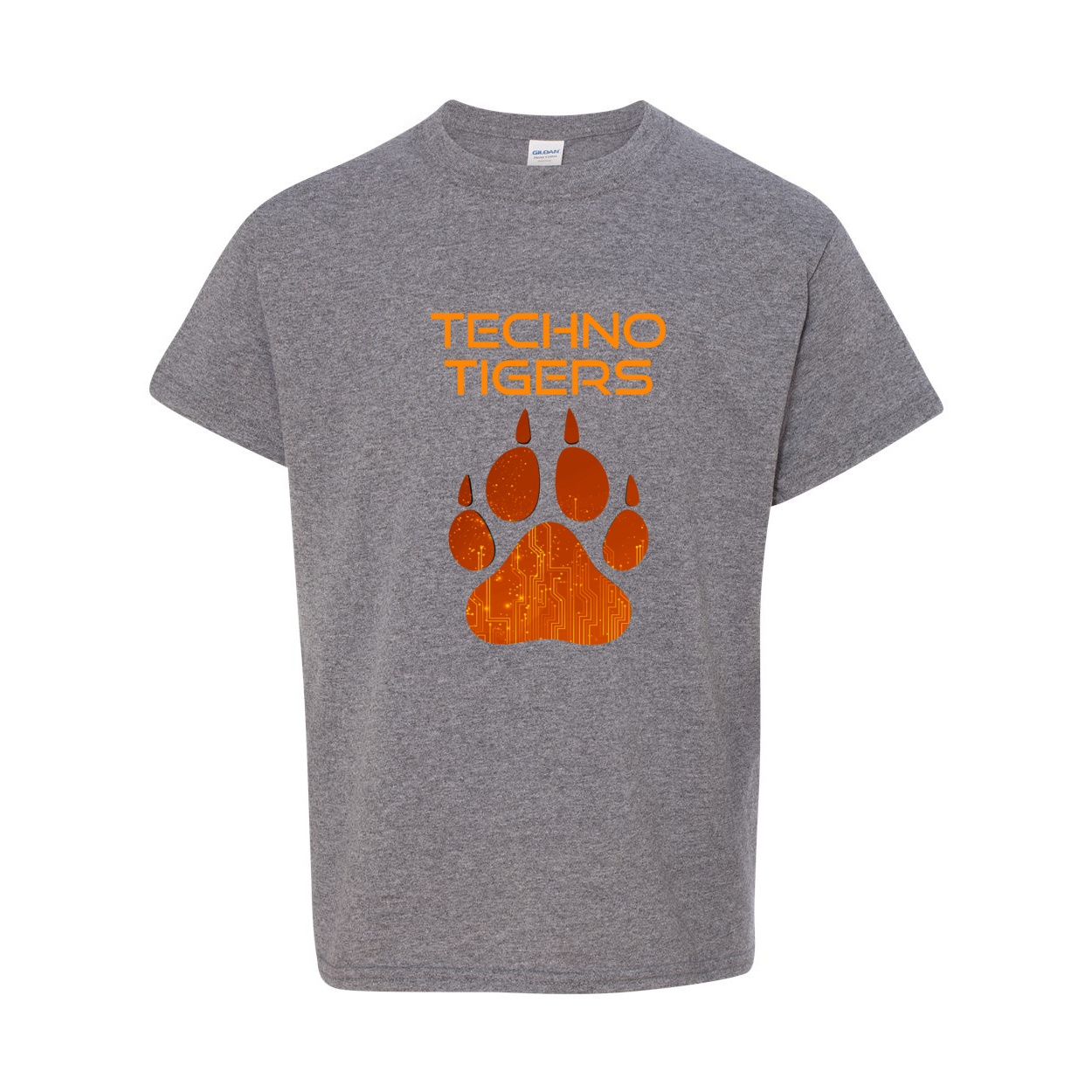 Orange on dark Techno Tiger