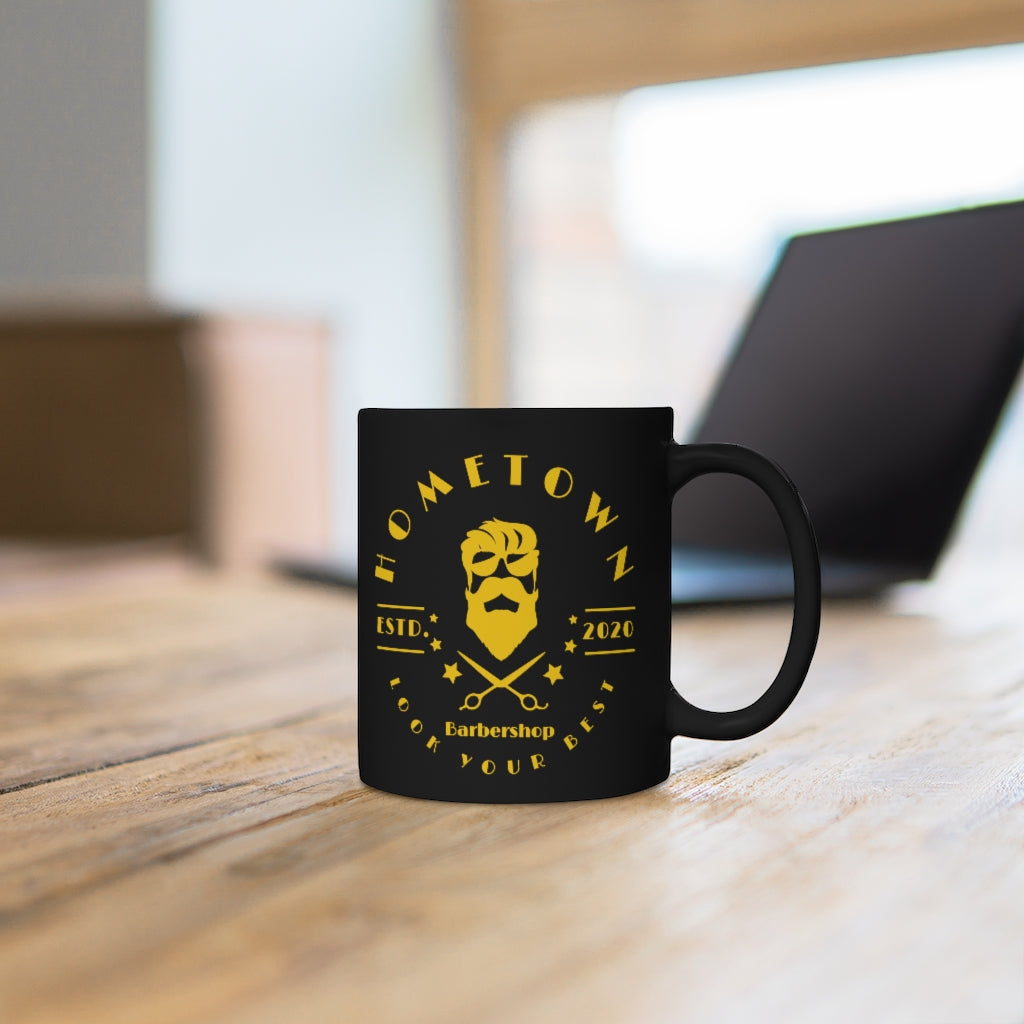 Barbershop Logo Black mug 11oz