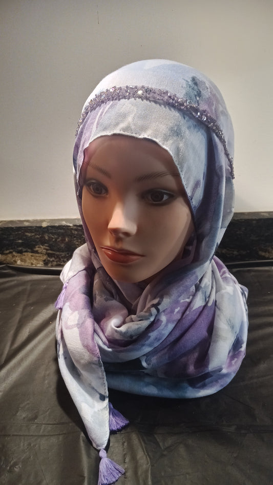 Shako Mako Hijab Lavender Texture